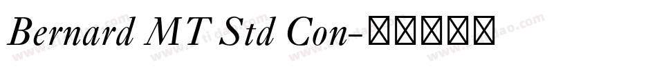 Bernard MT Std Con字体转换
